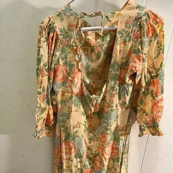 NWT Faithfull the Brand Clement Midi Dress Nadya Floral 4 - Picture 8 of 9